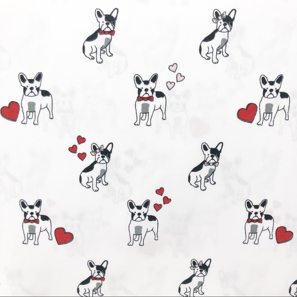 Boston Terrier Bedding Set – Boston Terrier World Boston Terrier & Hearts Kensie Queen Sheet Set